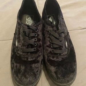 Black Velvet Vans